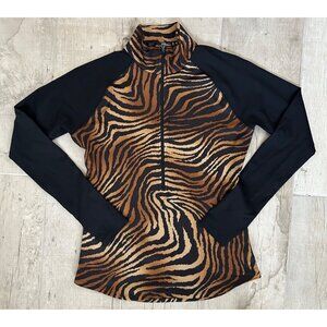 RLX Ralph Lauren Zebra Print Long Sleeve Top